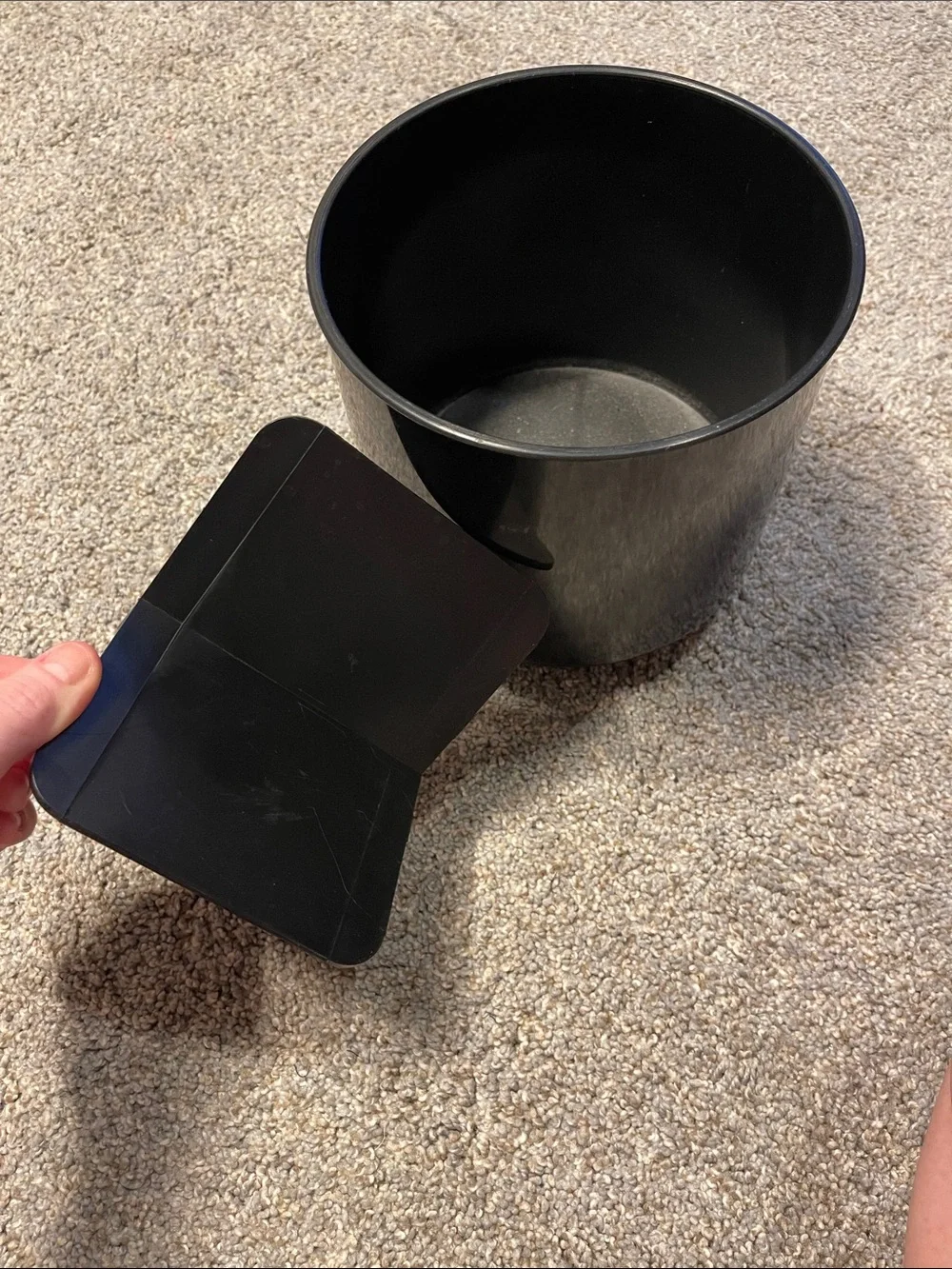 Black Plastic Desk Organizer Cup